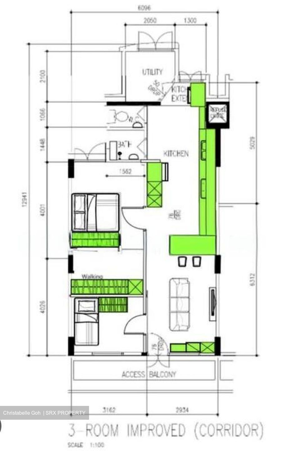 Blk 2 Brickworks Estate (Bukit Merah), HDB 3 Rooms #518949411